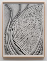 Fossil 7 The Force...Green Fuse by Faith Wilding contemporary artwork drawing works on paper