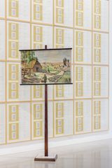 Erdkunde I II III Geography I II III by Hanne Darboven contemporary artwork installation