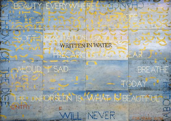 Nature Speaks EX by Imants Tillers contemporary artwork Painting