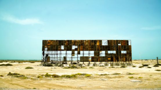 E11 Billboard ruin by Janet Bellotto contemporary artwork Print