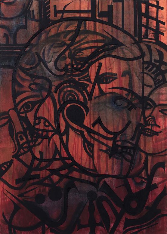 Rastlos by Sebastian Gogel contemporary artwork Painting