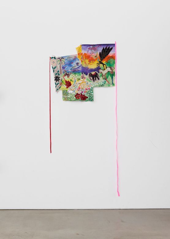 Which Path Are You Following by Delaine Le Bas contemporary artwork Textile
