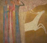 Legend of the White Stag by Timur DVatz contemporary artwork painting