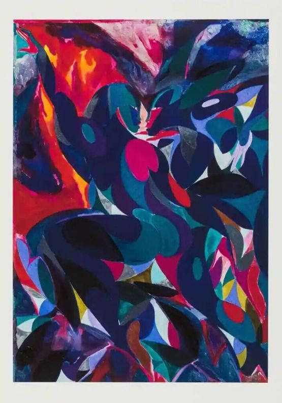 A Flashy Encounter by Tunji Adeniyi-Jones contemporary artwork Print