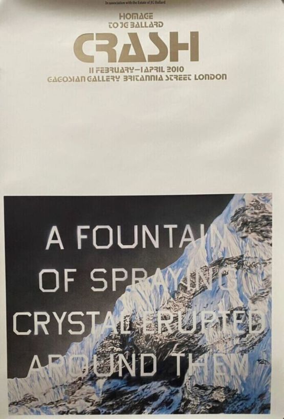 Vintage Ed Ruscha exhibition poster - Mountain series by Ed Ruscha contemporary artwork Works on Paper