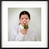 Artist Portrait with a Rose from the series Places of Power by Marina Abramovic contemporary artwork print