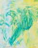 Blue Green Raptor by Leon Golub contemporary artwork Drawing