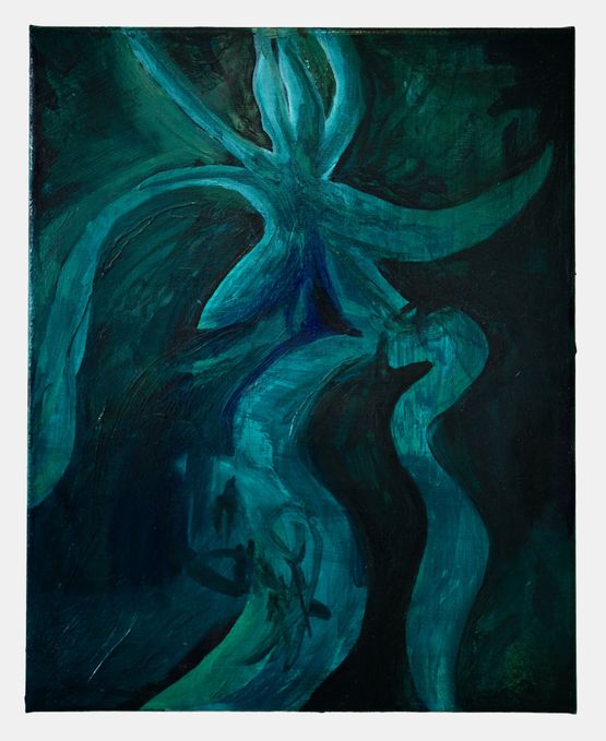 Ghost Orchid by Tim Vormbaumen contemporary artwork Painting