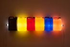Strait Grey Yellow Red Orange Blue Orange by Bill Culbert contemporary artwork Sculpture
