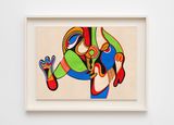 Xifopagas Uterinas Uterine Xiphopagus by Teresinha Soares contemporary artwork works on paper