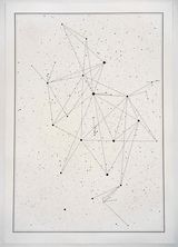 I saw all the letters in all the stars 32 by Timo Nasseri contemporary artwork drawing works on paper