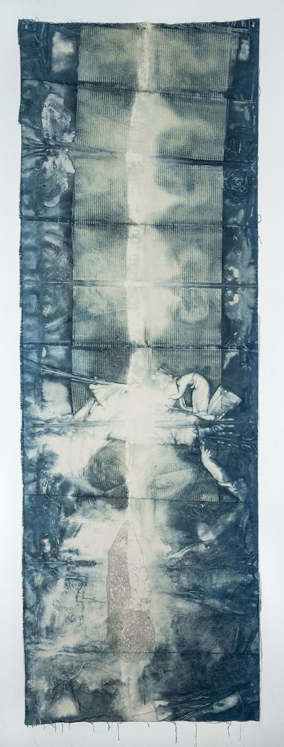 spine with cutting tool by Judy Watson contemporary artwork Painting