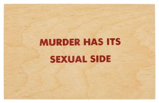 Murder Has Its Sexual Side Truism series by Jenny Holzer contemporary artwork Sculpture