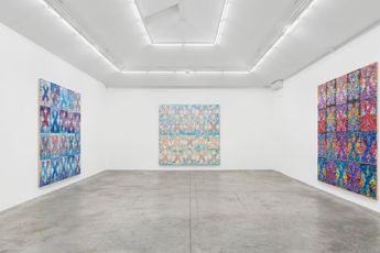 Contemporary art exhibition Vaughn Spann Reflections Refractions at Almine Rech Paris Rue de Turenne France