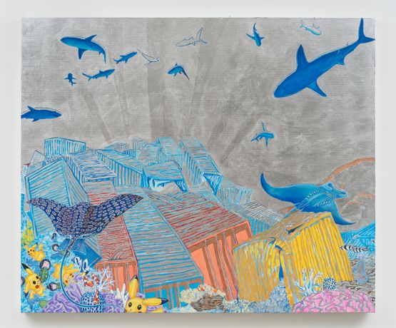 The Deep by Dewey Crumpler contemporary artwork Painting