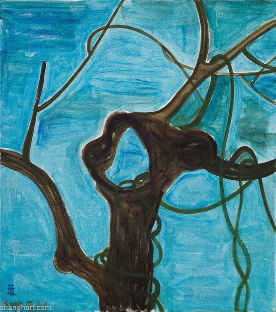 Blue  by Zhang Enli contemporary artwork Painting