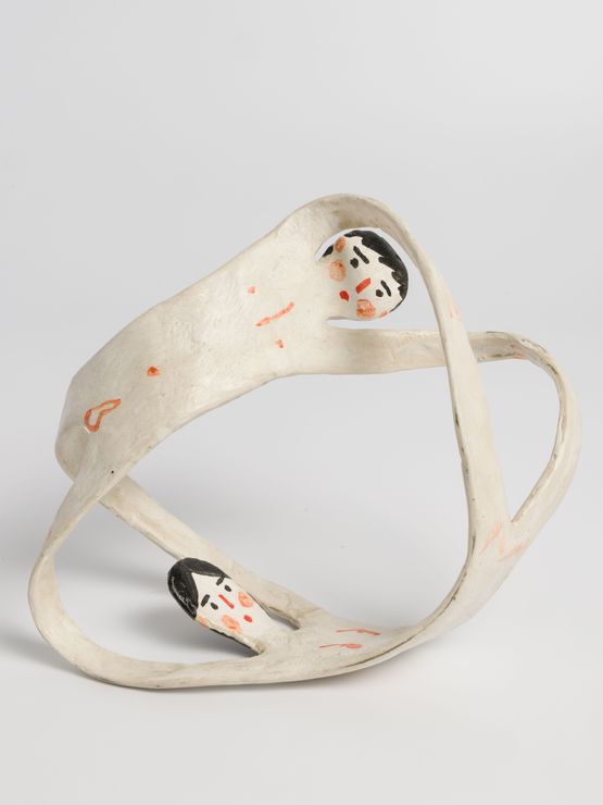 Two in a circle Mobius strip by Masao Nakahara contemporary artwork Sculpture