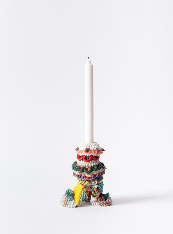 Polychrome Candlestick II by Ebony Russell contemporary artwork Sculpture