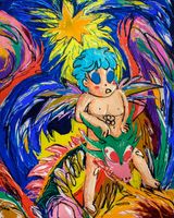 The Dragon Master by Berbrain Bernandi Desanda contemporary artwork mixed media painting