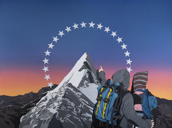 Scale the Heights of Art by Chen Fei contemporary artwork Painting