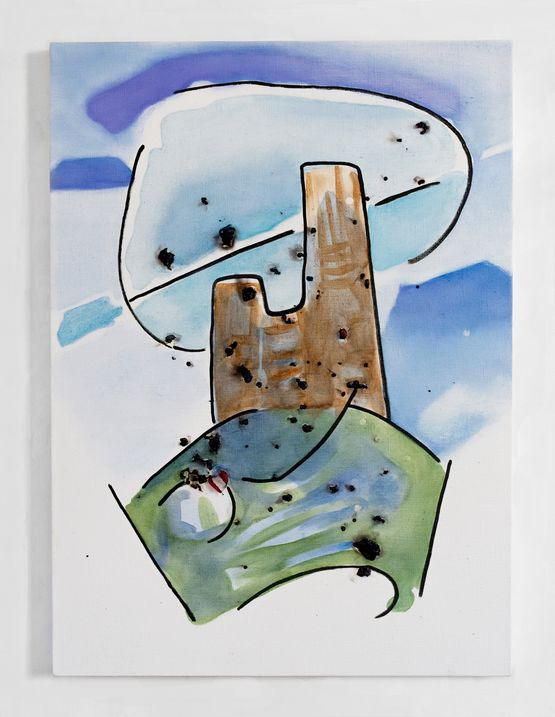 Burns In Drips by Padraig Timoney contemporary artwork Mixed Media