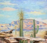 Reptile and cactus by Eric Pillot contemporary artwork photography