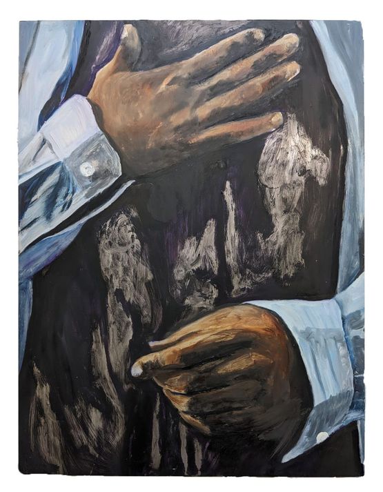 Just Your Hands after the Song of Songs V by Bhasha Chakrabarti contemporary artwork Painting