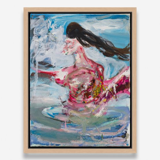 Untitled, 2025 by Albert Oehlen, Oil and lacquer on canvas, 30.5 x