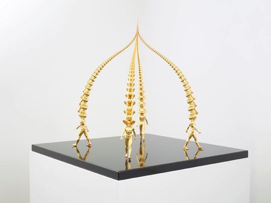 Karma 4 columns by Do Ho Suh contemporary artwork Sculpture