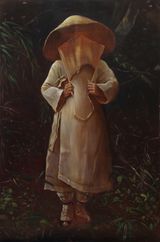 The mourner by Helena Parada Kim contemporary artwork painting
