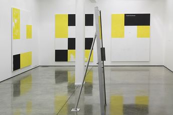 Contemporary art exhibition Gardar Eide Einarsson and Oscar Tuazon at Maureen Paley London United Kingdom