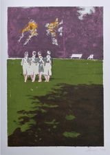 Schwestern im Park by Helena Parada Kim contemporary artwork print