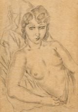 Nude by Leonard Tsuguharu Foujita contemporary artwork works on paper