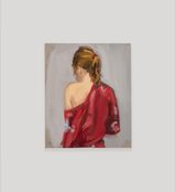 Red Kimono by Gideon Rubin contemporary artwork painting