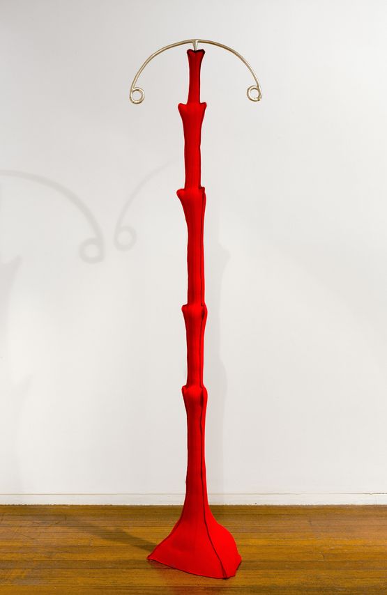 Anamorph crimson by Caroline Rothwell contemporary artwork Sculpture