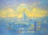 Blue hour by Karen Shiozawa contemporary artwork painting