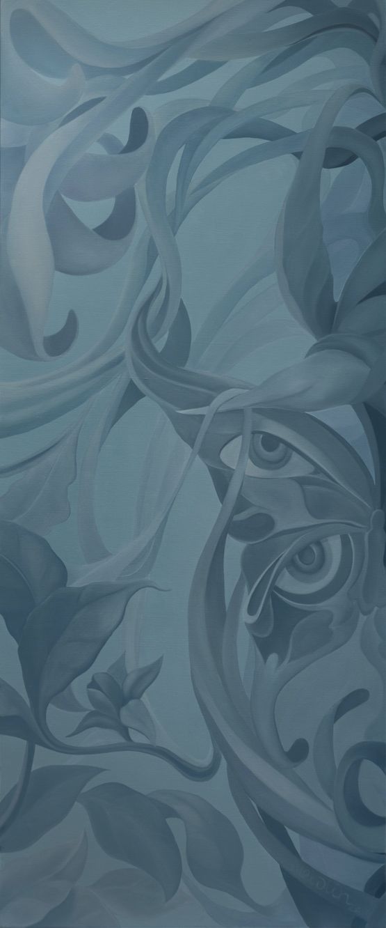 Curly April-3 by Ellen Sheidlin contemporary artwork Painting