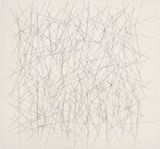 Inclinaisons by Vera Molnar contemporary artwork drawing painting works on paper