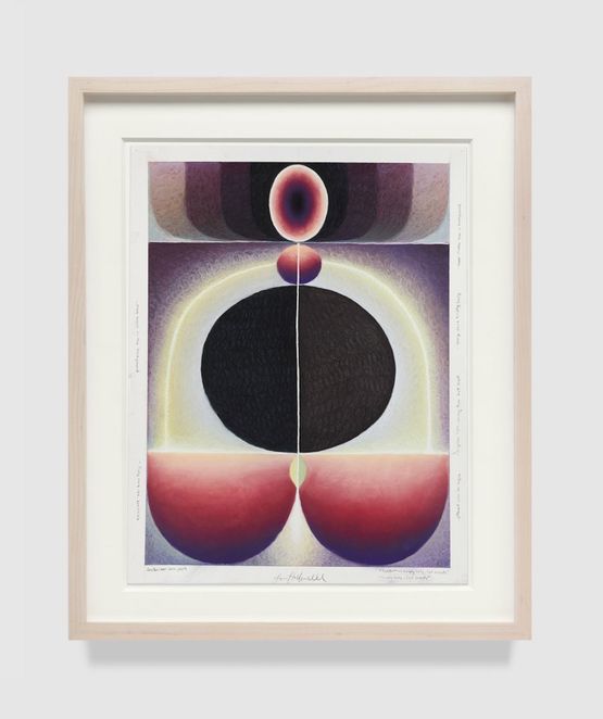 Empty belly full breasts by Loie Hollowell contemporary artwork Works on Paper