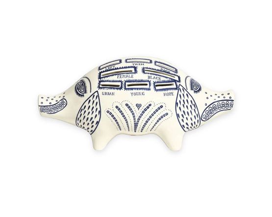 Piggy Bank by Grayson Perry contemporary artwork Sculpture