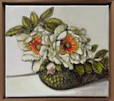 Jacquline Du Pre Rose  3 by Sam Michelle contemporary artwork painting