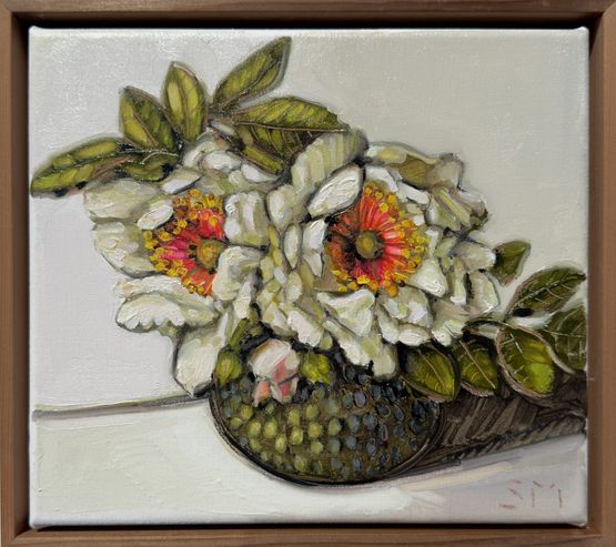 Jacquline Du Pre Rose  3 by Sam Michelle contemporary artwork Painting