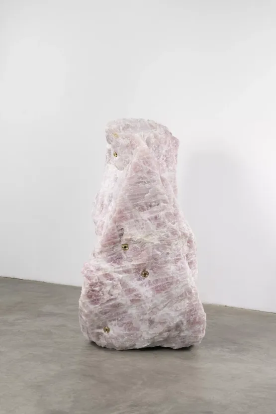 Pranayama Monolith V Rose Quartz by Mika Tajima contemporary artwork Sculpture