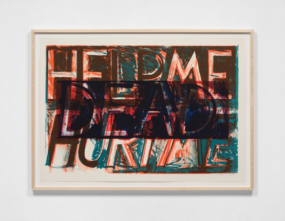 Help Me Hurt Me by Bruce Nauman contemporary artwork Print