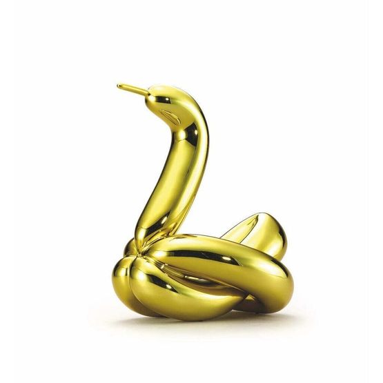 Balloon Swan Yellow by Jeff Koons contemporary artwork Sculpture