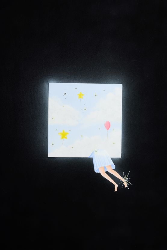 I Choose Joy Again and Again I by Gabriel Cheah contemporary artwork Painting
