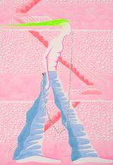 Blue Hippo Jeans by Tyson Reeder contemporary artwork painting