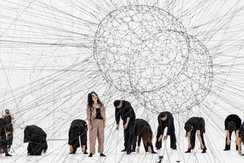 Contemporary art exhibition Tomas Saraceno Complementarities at Red Brick Art Museum Beijing China