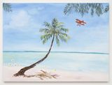 the island the beach adventure island by Karen Kilimnik contemporary artwork painting