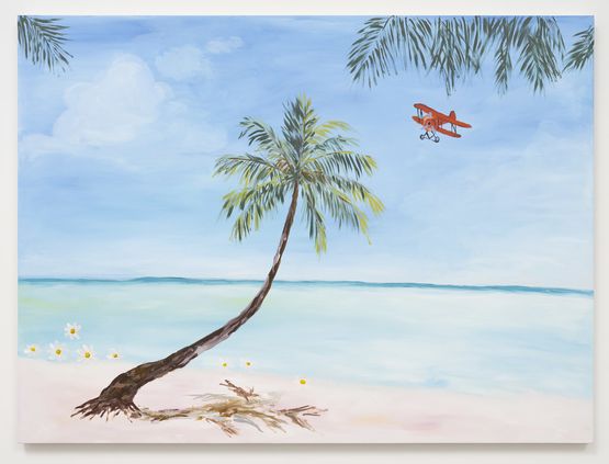 the island the beach adventure island by Karen Kilimnik contemporary artwork Painting